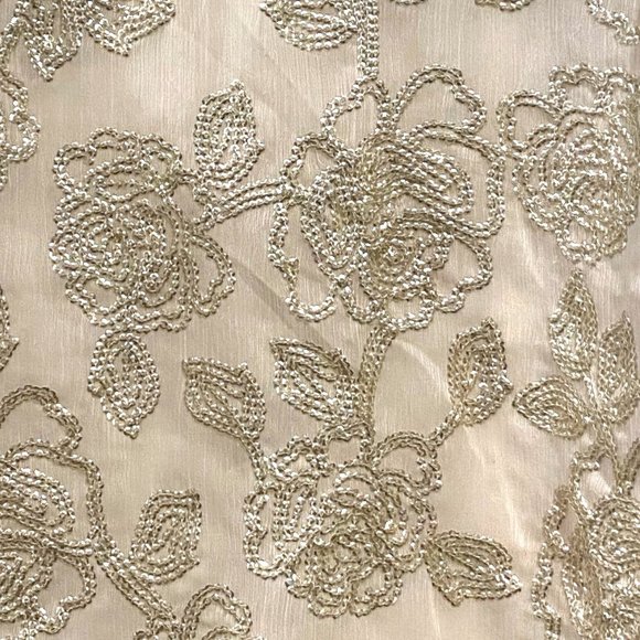 Abercrombie & Fitch Gold Sequin Roses Tank Top - Picture 3 of 4